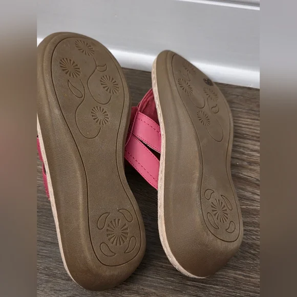 Cliffs By White Mountain Cassia Thong Sandals Pink And Cream Size 8 - Picture 3 of 5
